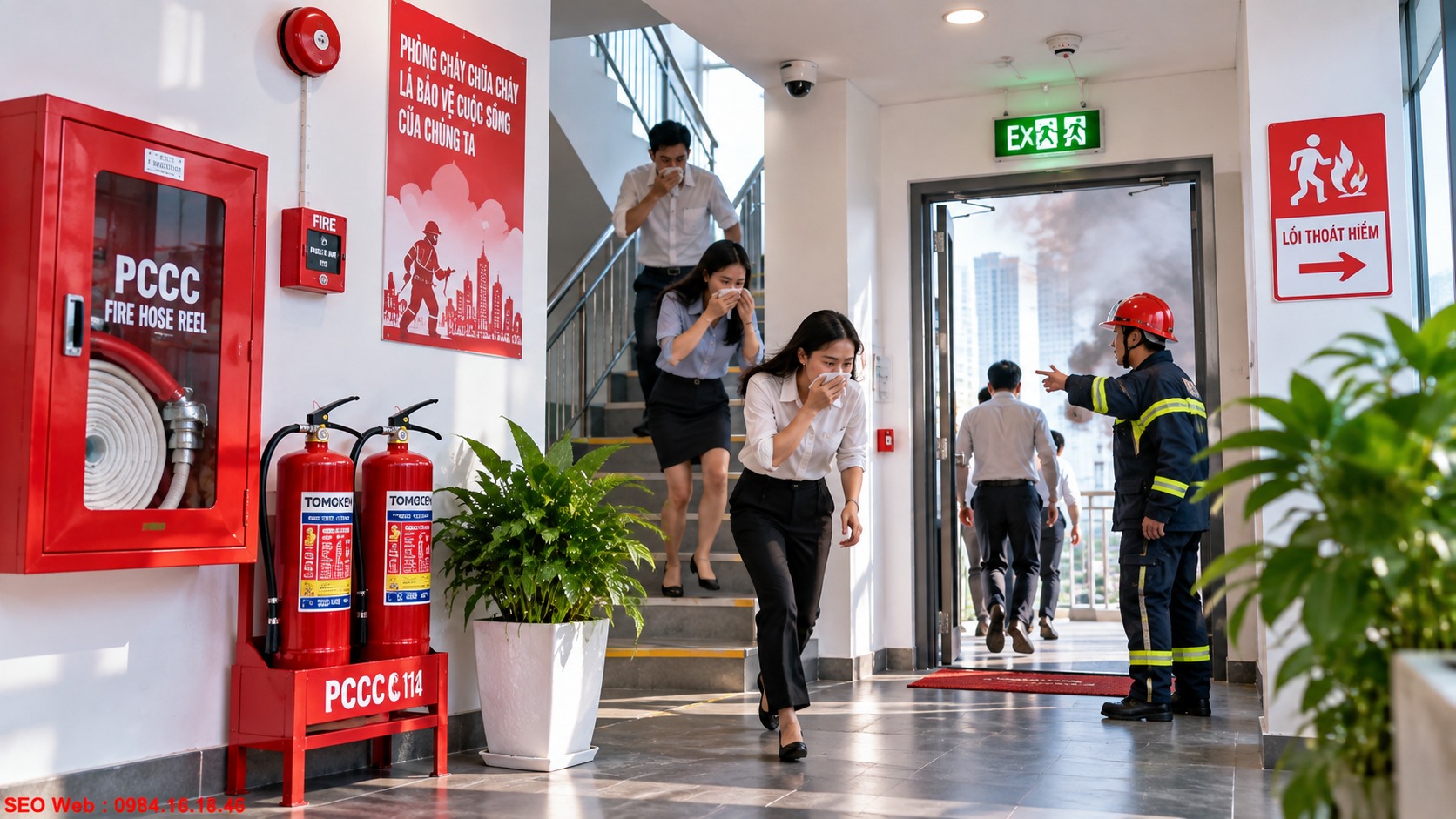 Thiết bị PCCC hỗ trợ bảo vệ con người khi xảy ra cháy Thiết bị PCCC hỗ trợ bảo vệ con người khi xảy ra cháy