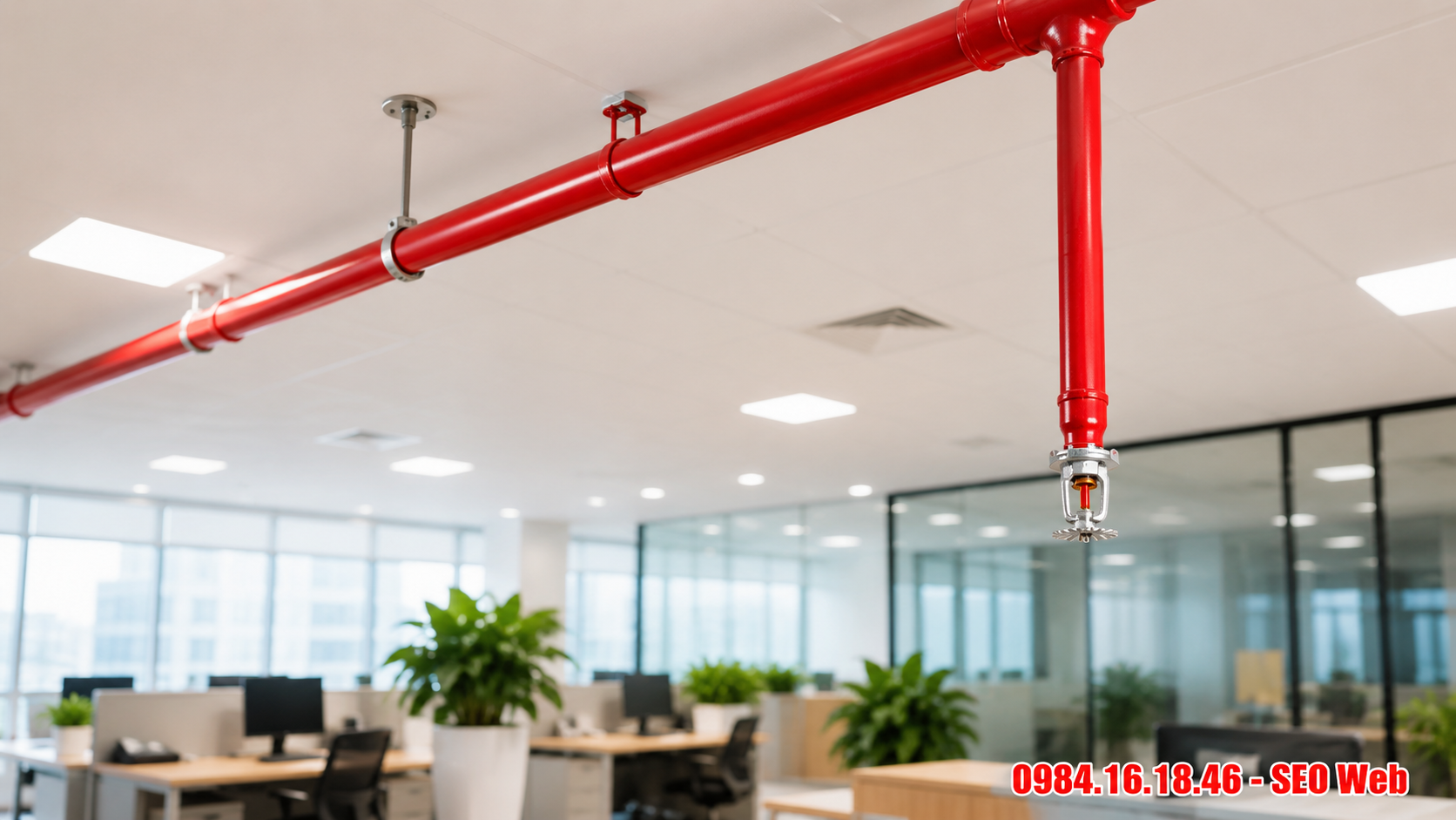 Đầu phun chữa cháy CO2 thường lắp tại phòng máy khu vực thiết bị điện