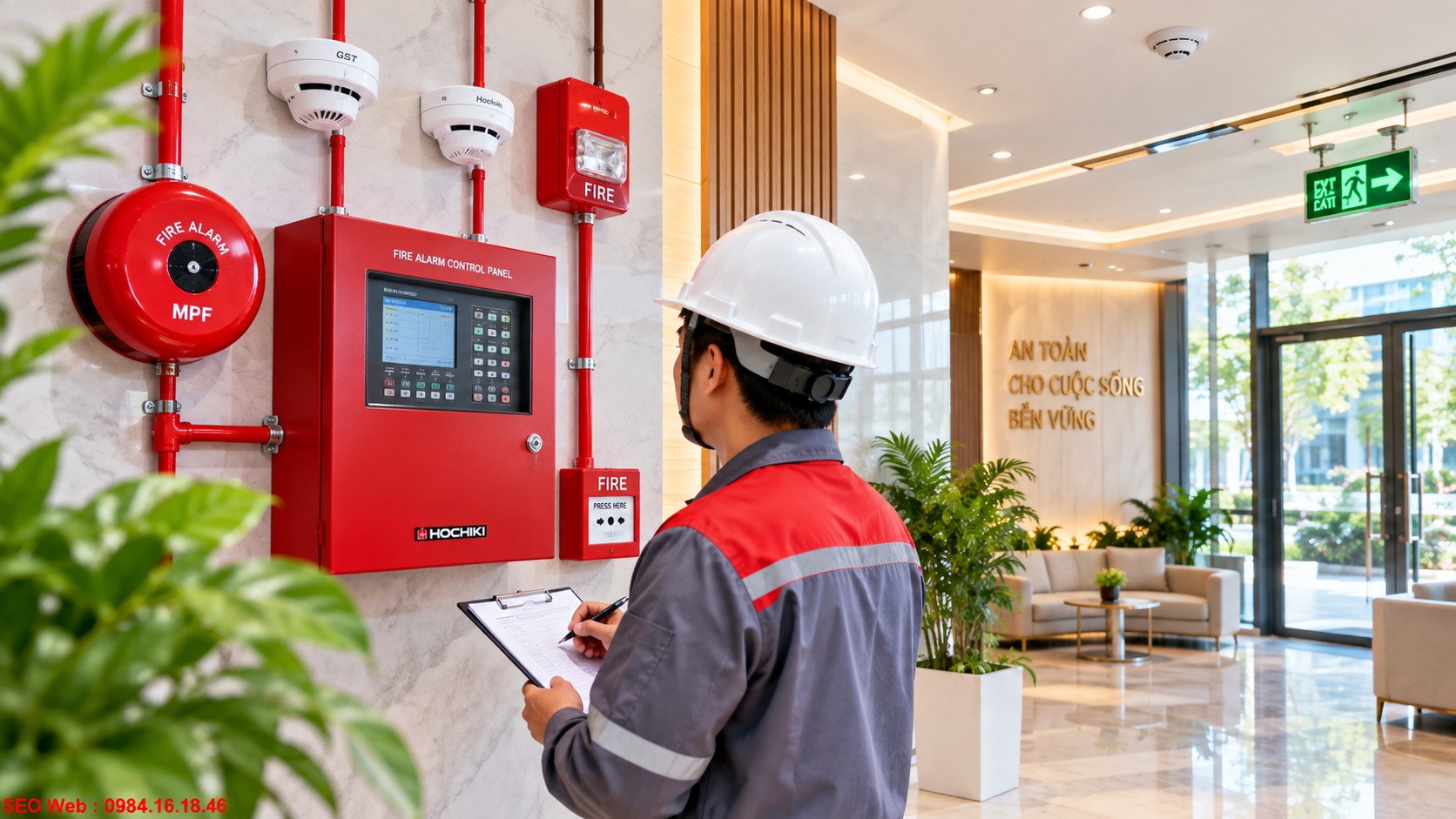 Báo cháy tự động hỗ trợ cảnh báo nhanh khi có khói hoặc nhiệt Báo cháy tự động hỗ trợ cảnh báo nhanh khi có khói hoặc nhiệt