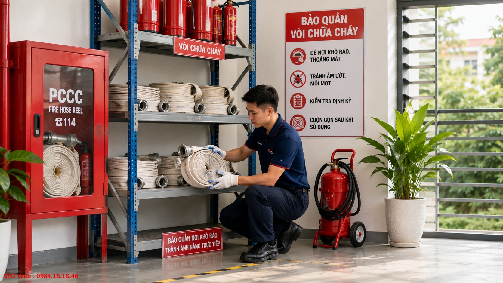 Lựa chọn kích thước vòi chữa cháy phù hợp từng công trình