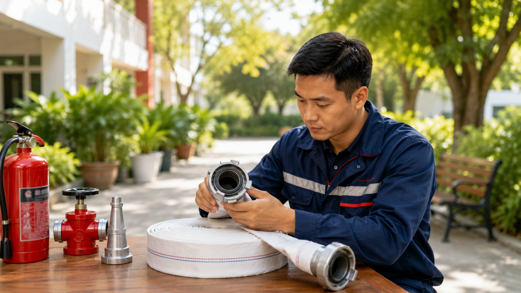 Kiểm tra đầu nối và độ kín vòi chữa cháy định kỳ