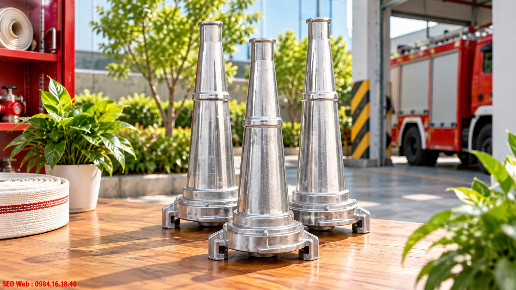 Lăng phun giúp định hướng dòng nước chính xác khi chữa cháy