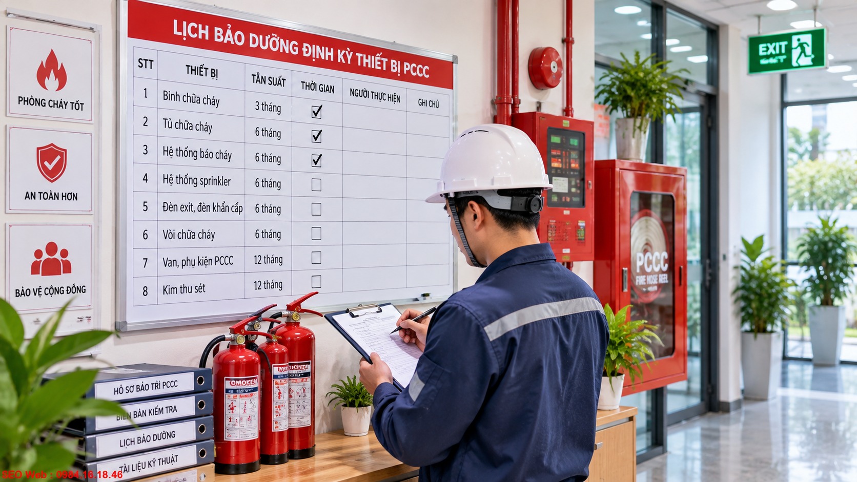Lịch bảo dưỡng rõ ràng giúp quản lý hệ thống PCCC hiệu quả hơn Lịch bảo dưỡng rõ ràng giúp quản lý hệ thống PCCC hiệu quả hơn