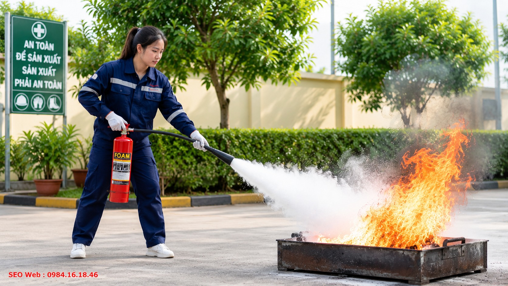 Bình chữa cháy foam phù hợp xử lý nhiều đám cháy chất lỏng dễ cháy Bình chữa cháy foam phù hợp xử lý nhiều đám cháy chất lỏng dễ cháy