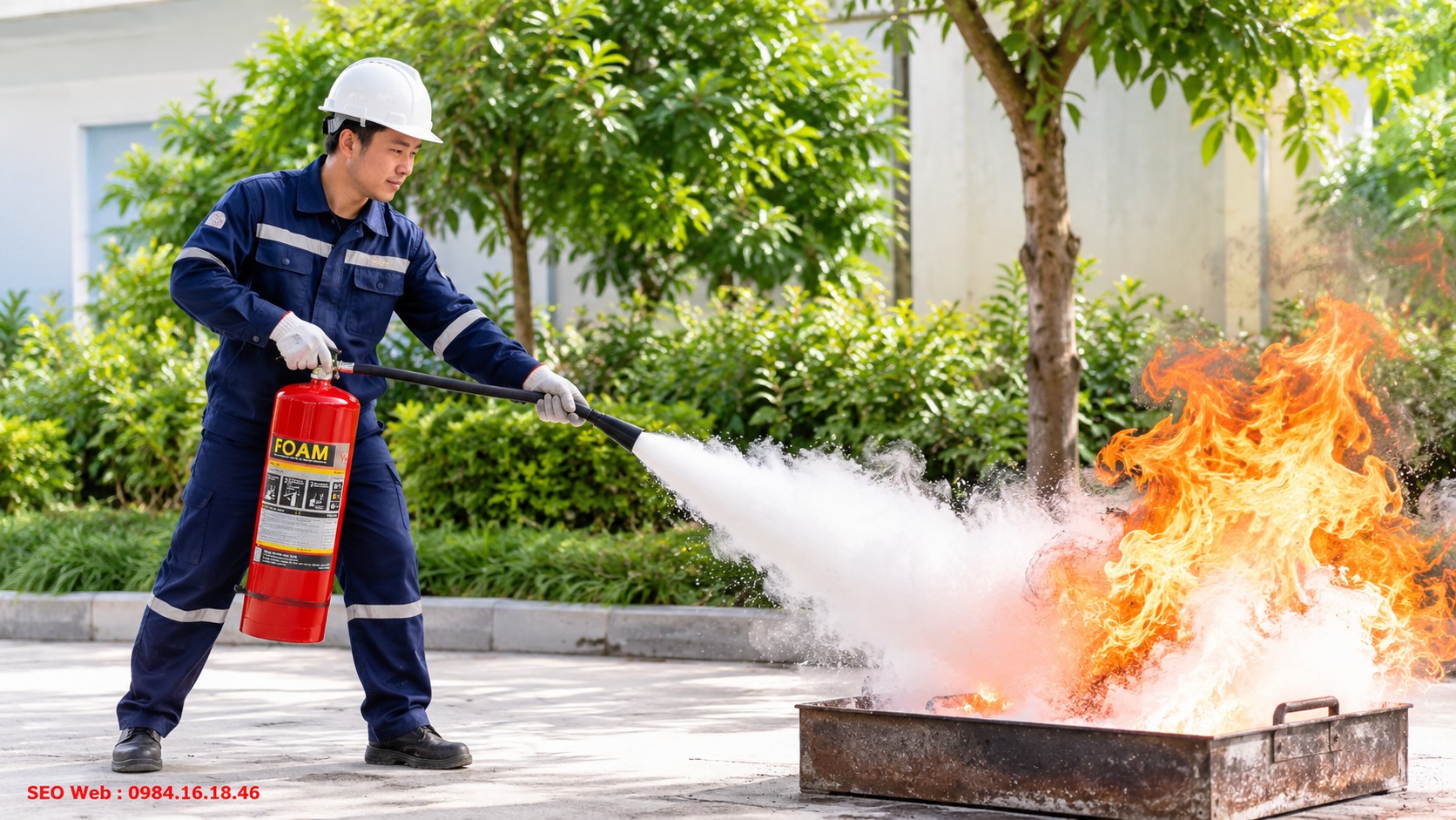 Hướng dẫn sử dụng bình chữa cháy đúng nguyên lý để xử lý đám cháy Hướng dẫn sử dụng bình chữa cháy đúng nguyên lý để xử lý đám cháy
