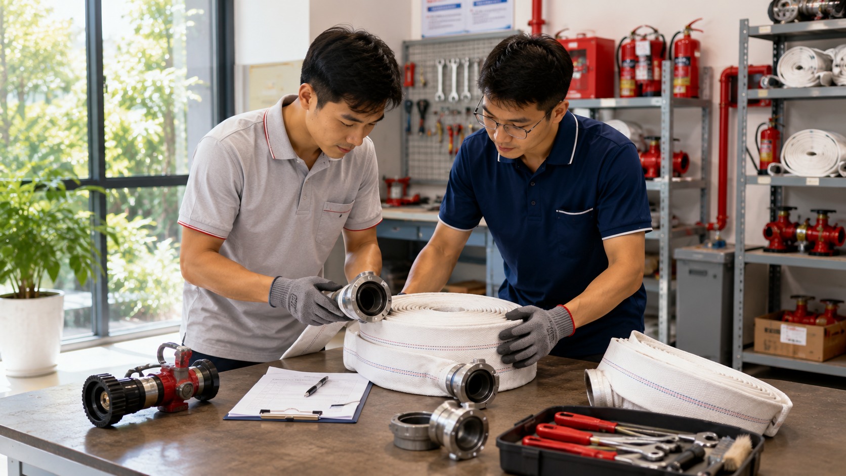 Thay thế vòi chữa cháy khi xuất hiện hư hỏng ảnh hưởng an toàn