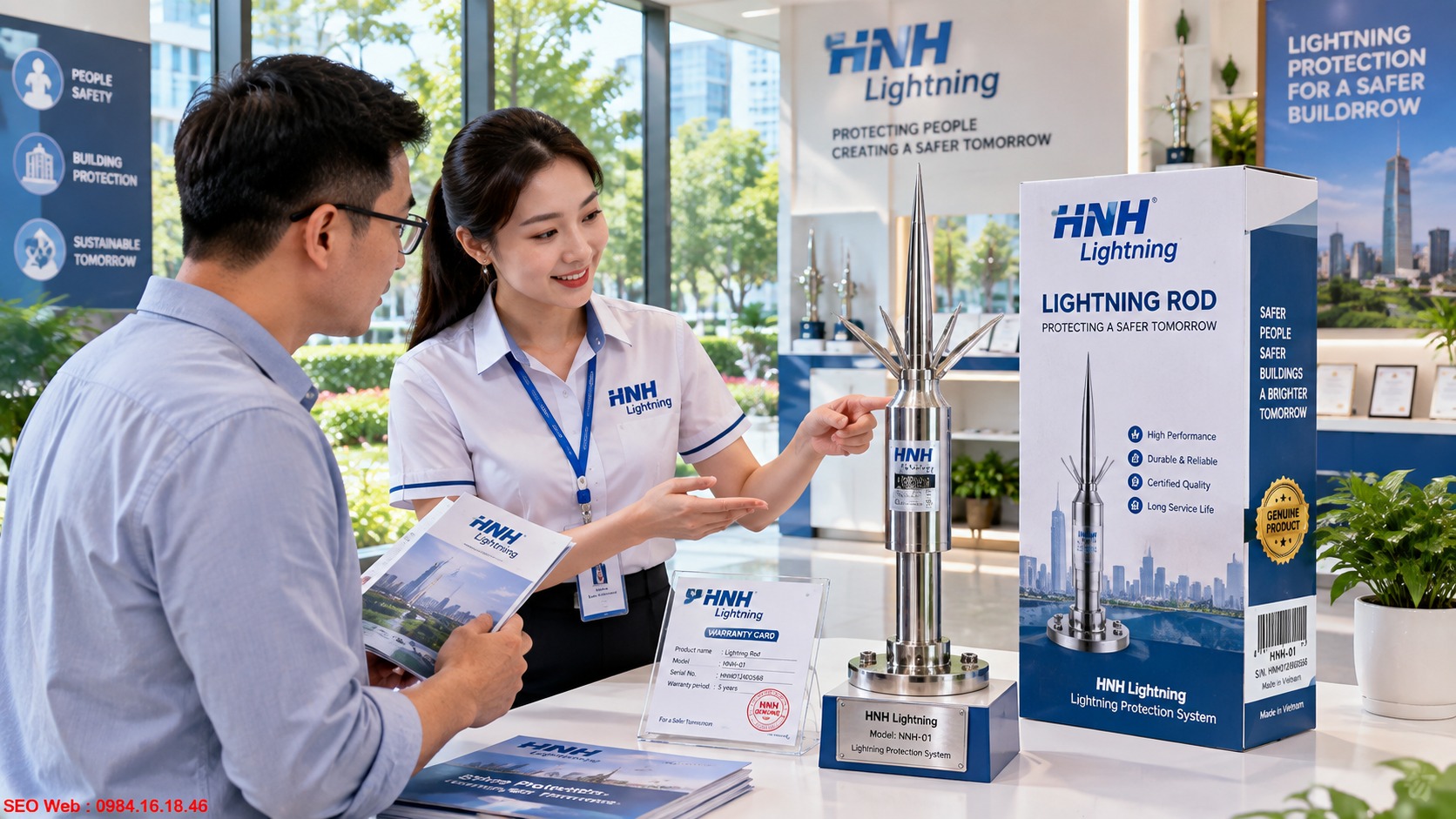 Kim thu sét phù hợp cần đáp ứng tiêu chuẩn và độ bền Kim thu sét phù hợp cần đáp ứng tiêu chuẩn và độ bền