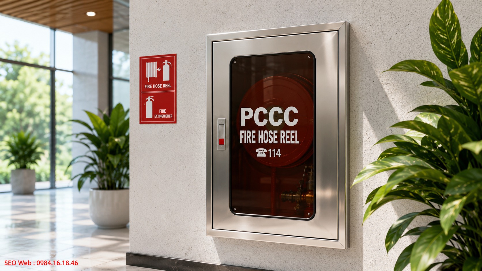 Tủ chữa cháy inox âm tường chính hãng, bền đẹp, đạt chuẩn PCCC Tủ chữa cháy inox âm tường chính hãng, bền đẹp, đạt chuẩn PCCC