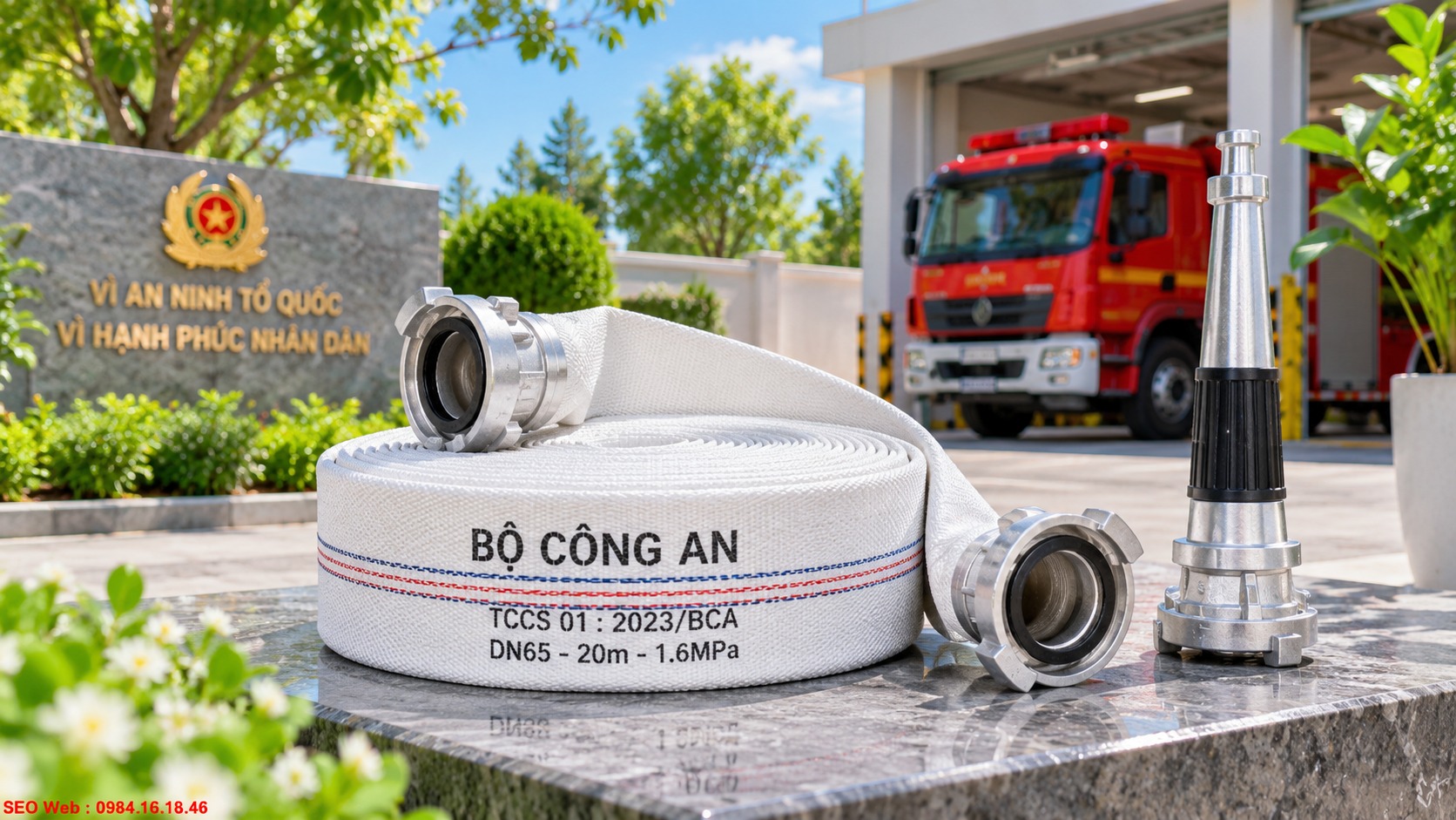 Vòi chữa cháy Bộ Công An có khả năng chịu áp lực ổn định