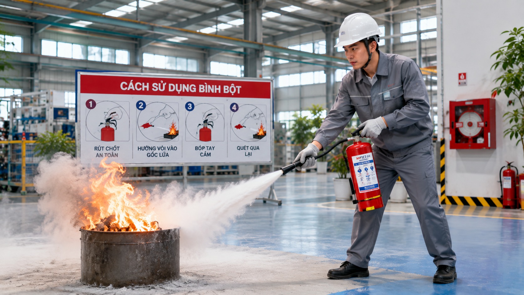 Các yếu tố ảnh hưởng hiệu quả dập cháy khi sử dụng bình chữa cháy Các yếu tố ảnh hưởng hiệu quả dập cháy khi sử dụng bình chữa cháy